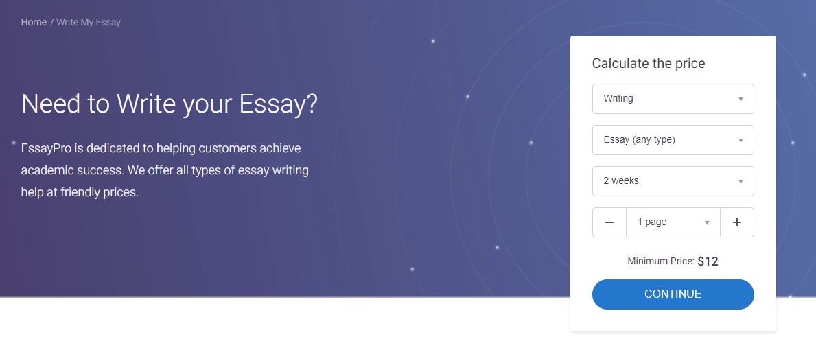 essaypro writer login